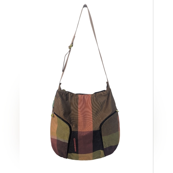MANDARINA DUCK Large Shoulder Crossbody Bag Colorblock - Picture 1 of 11